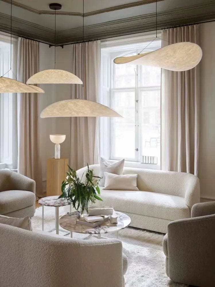 Suspension luminaire en tissu